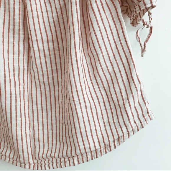 MADEWELL cold shoulder red stripe top - Picture 6 of 6
